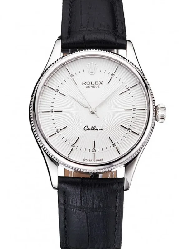 Superclone Rolex Cellini 38mm White Dial REP016805