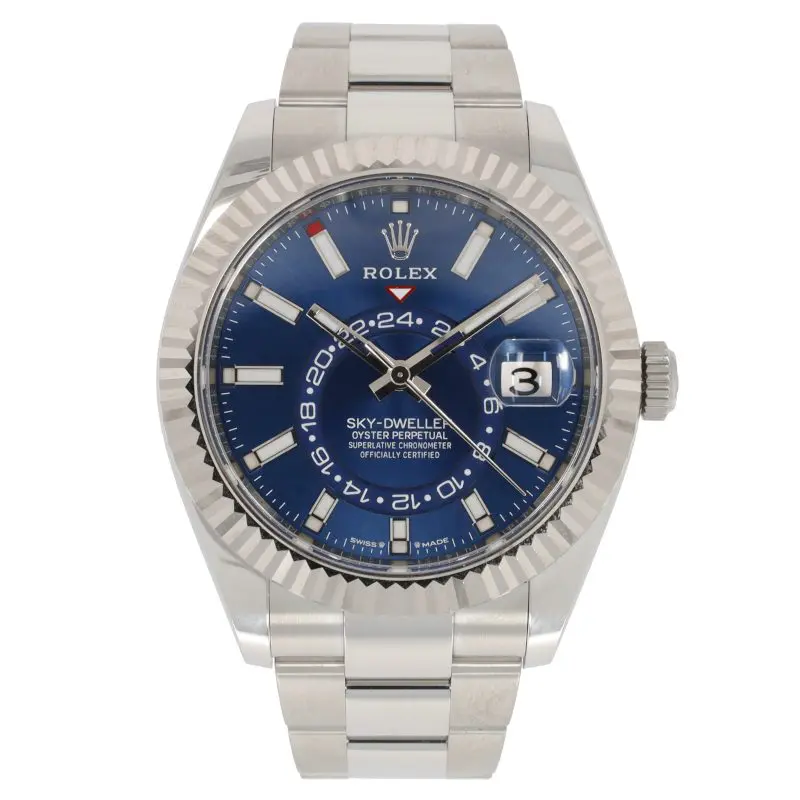 Superclone Rolex Sky-Dweller 42 mm Bright blue Dial 336934 Oyster