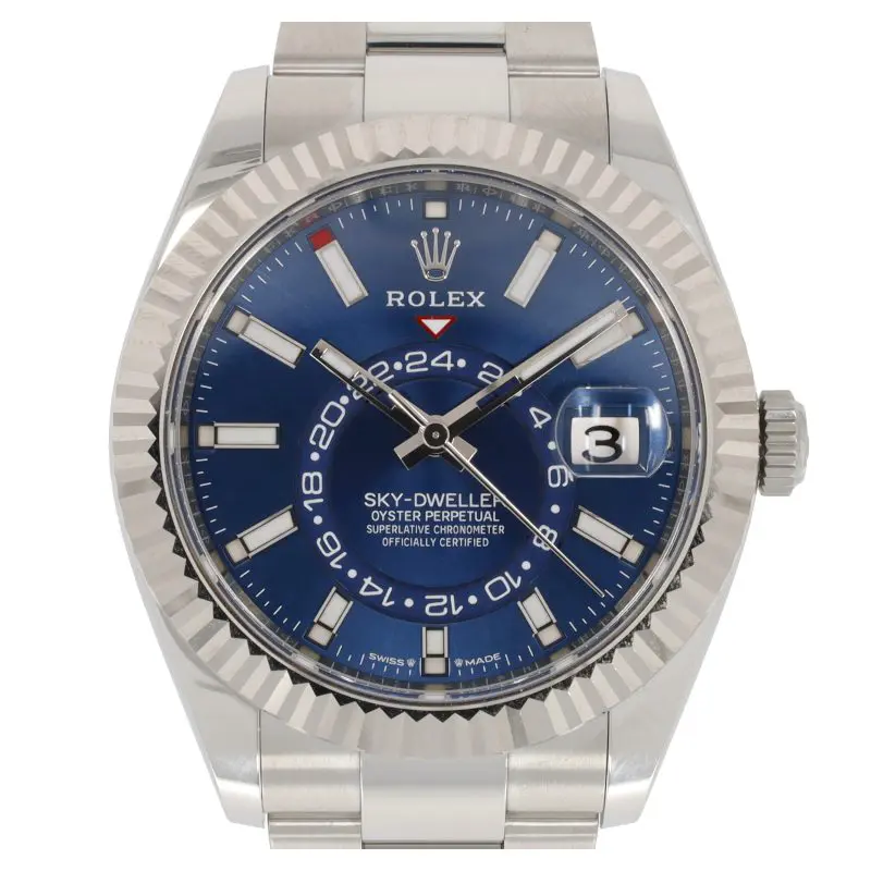 Superclone Rolex Sky-Dweller 42 mm Bright blue Dial 336934 Oyster