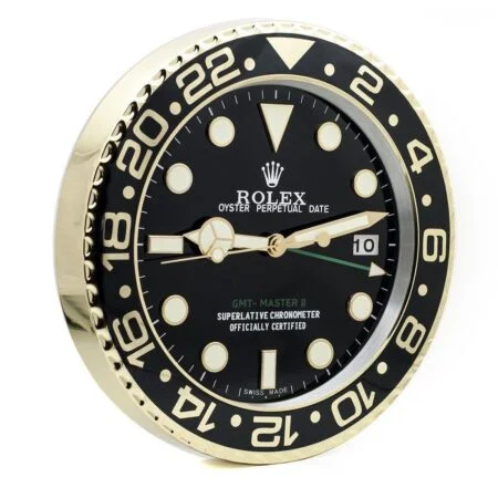 	ROLEX WALL CLOCK – GMT MASTER II GOLD