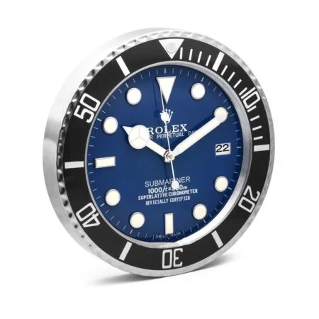 	ROLEX WALL CLOCK – SUBMARINER BLACK/BLUE