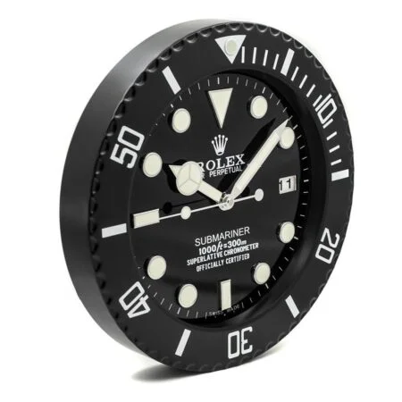 	ROLEX WALL CLOCK – SUBMARINER BLACK